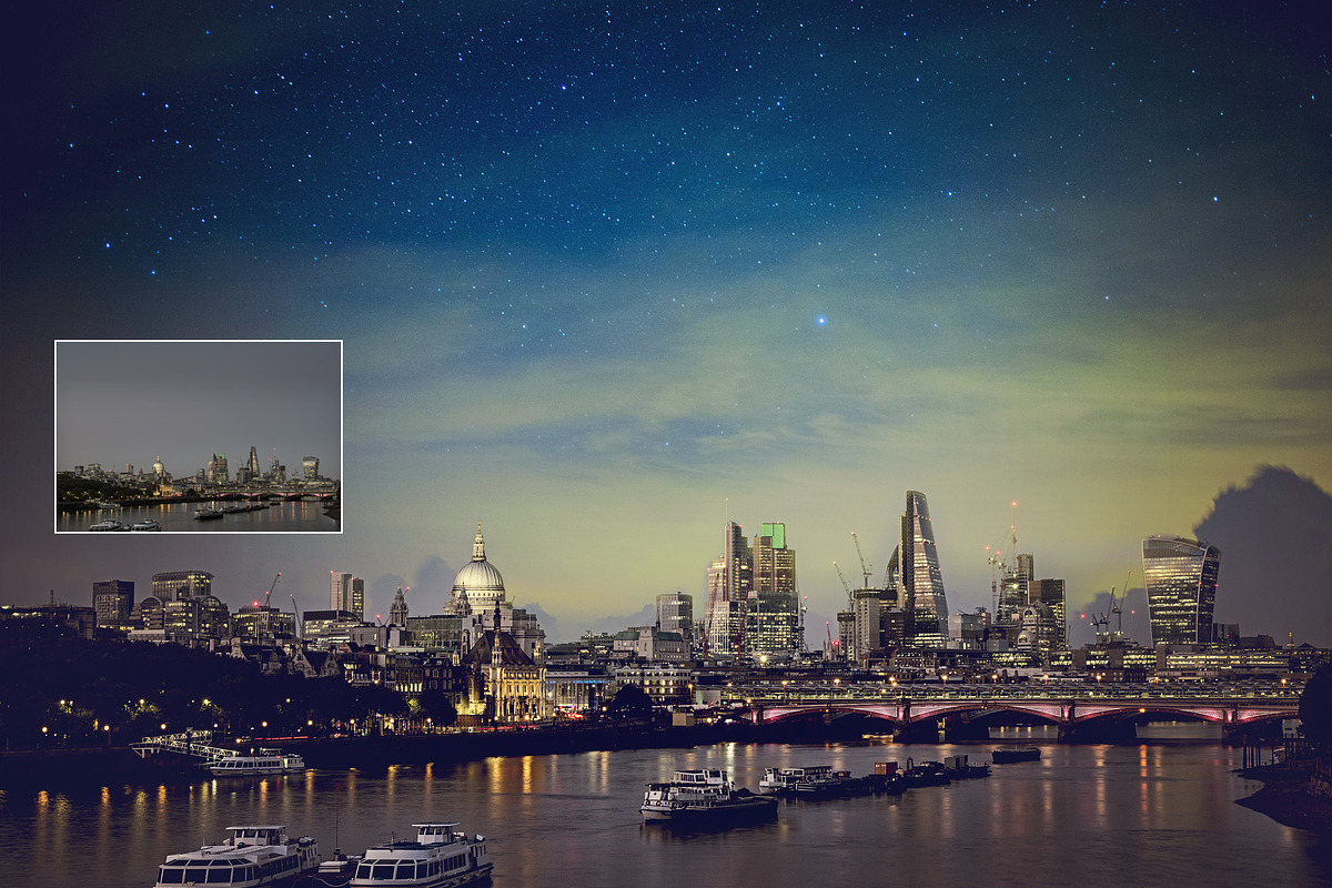 50 Starry Night Overlays preview 7