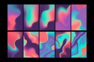 FLUID 5 Liquid Colorful Backgrounds