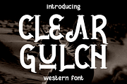 Clear Gulch Western  Font, a Font by PutraCetol Studio (Thumbnail 1 of 5)