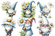Watercolor  White Gnome Daisy, an Illustration by Designworld (Thumbnail 6 of 6)