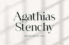 Agathias Stenchy Modern Serif Font