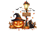 Halloween Clipart Bundle, an Object Graphic by Pixxel_Studio (Thumbnail 2 of 9)