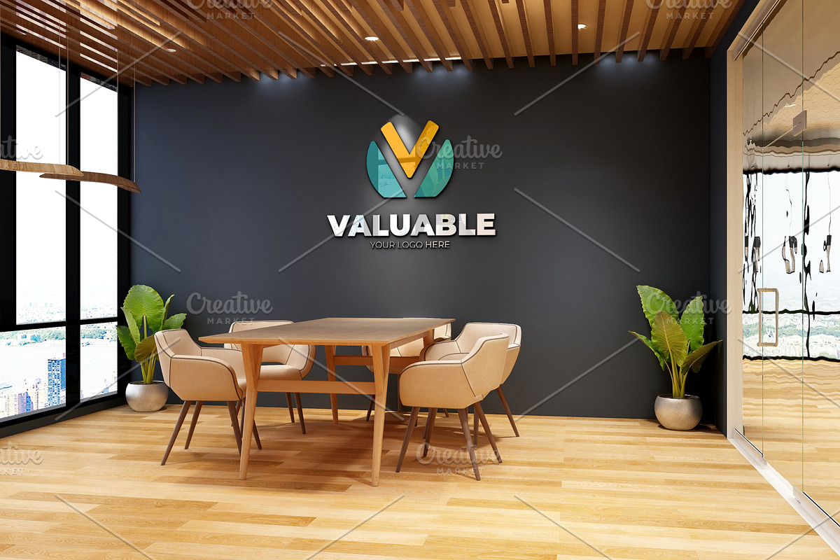 PSD Minimalist Office Logo Mockup, a Product Mockup by Ayy (Photo 7 of 23)