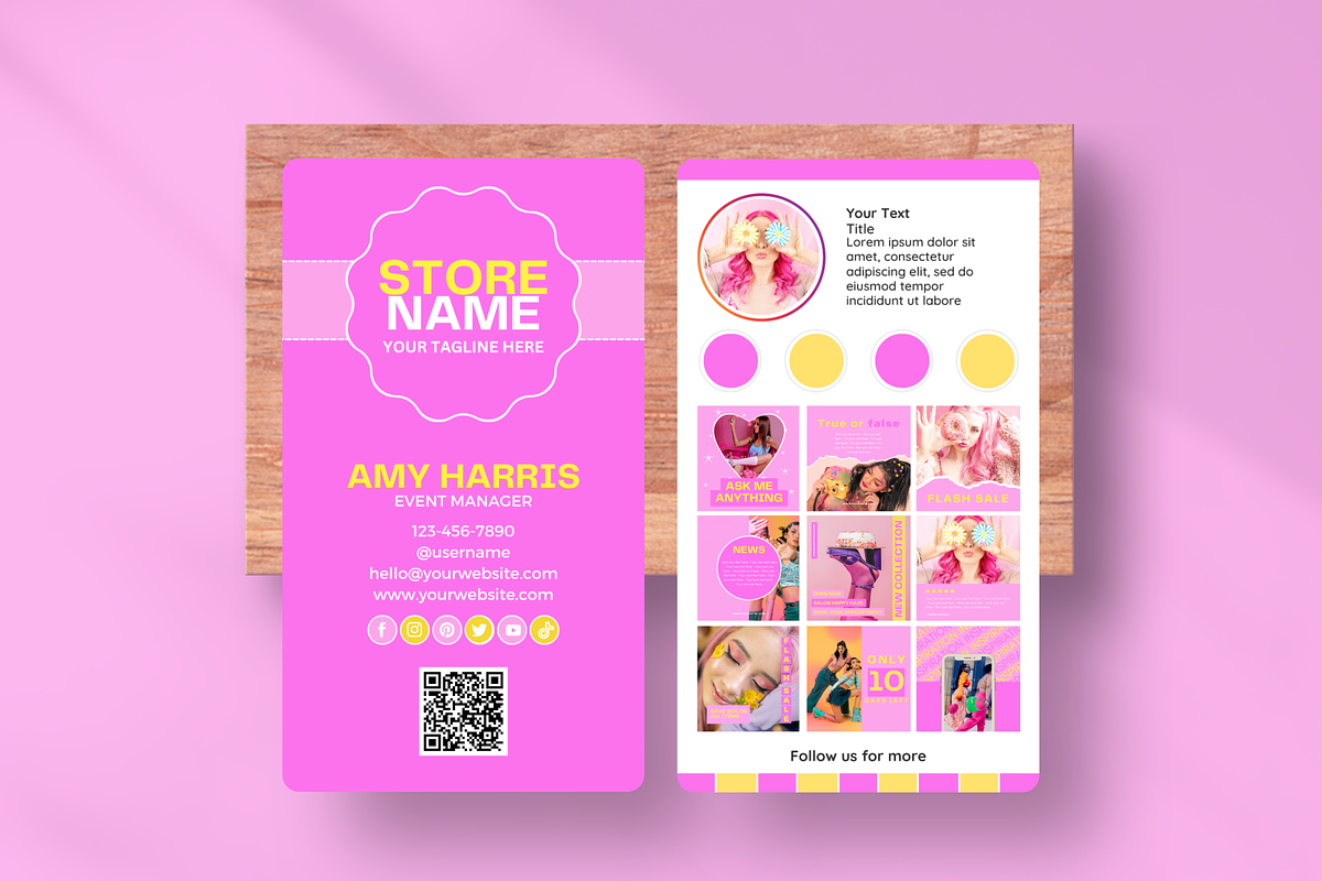 Colorful Business Card Template, a Business Card Template by SunshineStudioBoutique (Photo 7 of 9)