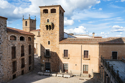 Panoramic view of Caceres, Extremadura, Spain, an Architecture Photo by david.herraez.calzad