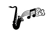 Saxophone Music Love Vector Bundle, an Illustration by Designs_River (Thumbnail 45 of 51)