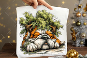 Funny Christmas Dog Clipart, an Illustration by OK Design (Thumbnail 5 of 6)