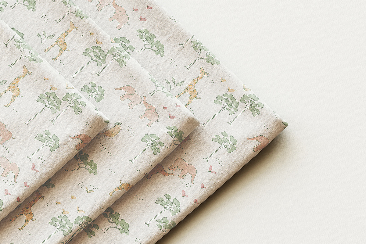 Cute Safari Animals Seamless Pattern, a Pattern Graphic by StudioGlouna (Photo 6 of 6)