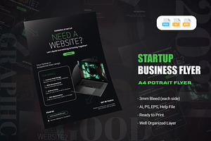 Startup Business - Flyer, a Flyer Template by AQR Studio