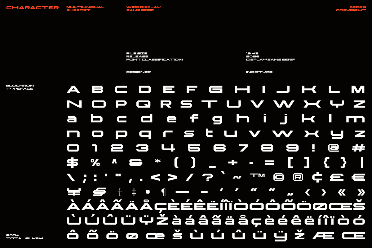 Blocron - Wide Display Sans Serif, a Sans Serif Font by Indotype Foundry (Photo 4 of 10)