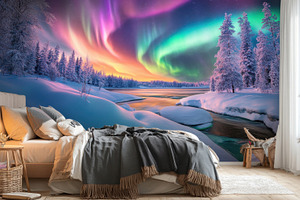 Aurora lights at night, a Photo by Beautiful things