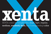 Xenta Serif fonts, a Serif Font by Wiescher Design (Thumbnail 1 of 8)