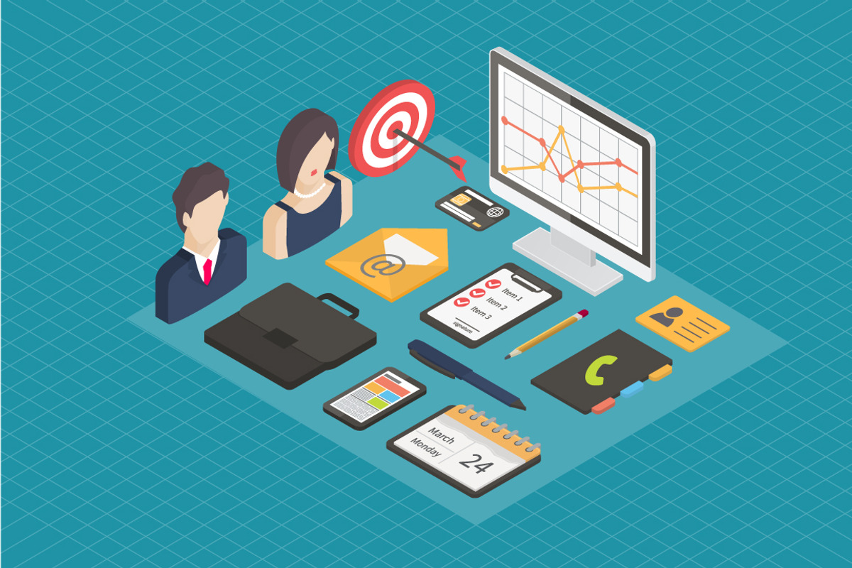 Isometric business icons, an Icon by Yapanda (Photo 3 of 3)