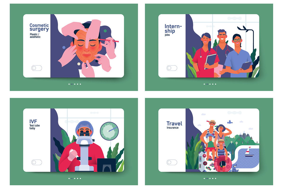 Part 2 Medical website illustrations, a Healthcare Illustration by Grivina's shop (Photo 30 of 37)