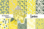 Lemon Pattern, a Pattern Graphic by GlamArtZhanna (Thumbnail 2 of 3)