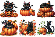 Black Cat And Pumpkin For Halloween, an Illustration by DreamArtGraphic (Thumbnail 4 of 5)