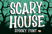 Scary House - Spooky Font, a Font by Dm Studio (Thumbnail 1 of 6)