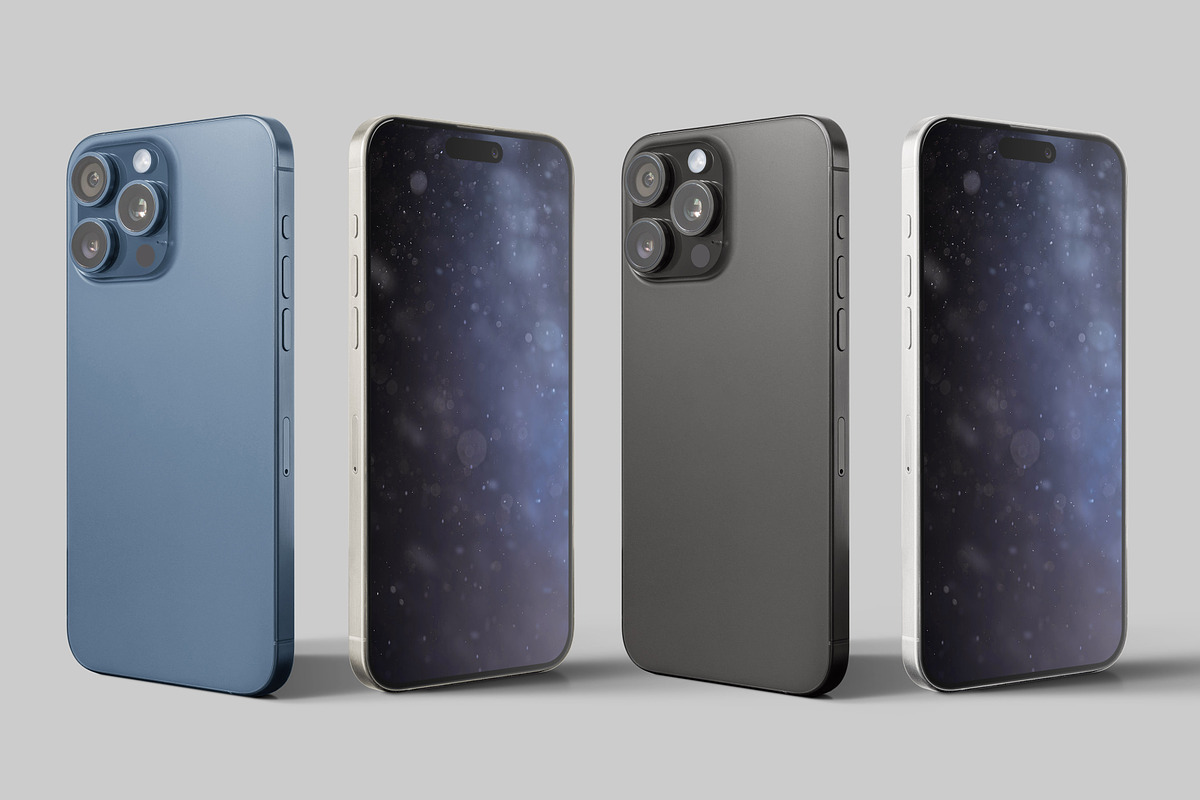 iPhone 15 Pro Max Mockup 6K, an iPhone Mockup by Zabiegala MP (Photo 24 of 24)