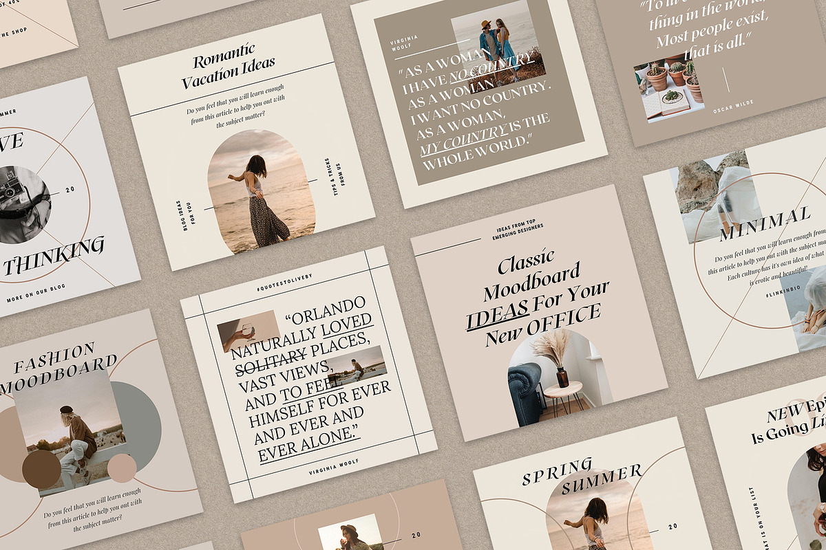 Canva Instagram Posts & Stories Pack, a Social Media Template by SilverStag Type Foundry (Photo 3 of 48)