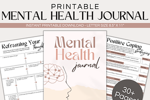 Mental Health Journal Printable PDF