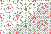 Rose & Forget Me Not Patterns, a Pattern Graphic by Nadia Semyroz (Thumbnail 2 of 6)