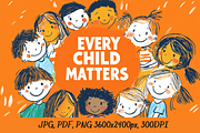 Every Child Matters | Orange T-Shirt, an Illustration by DesignHub (Thumbnail 1 of 3)