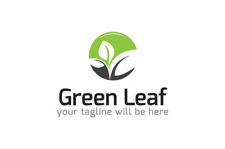 Green Eco Leaf Logo
