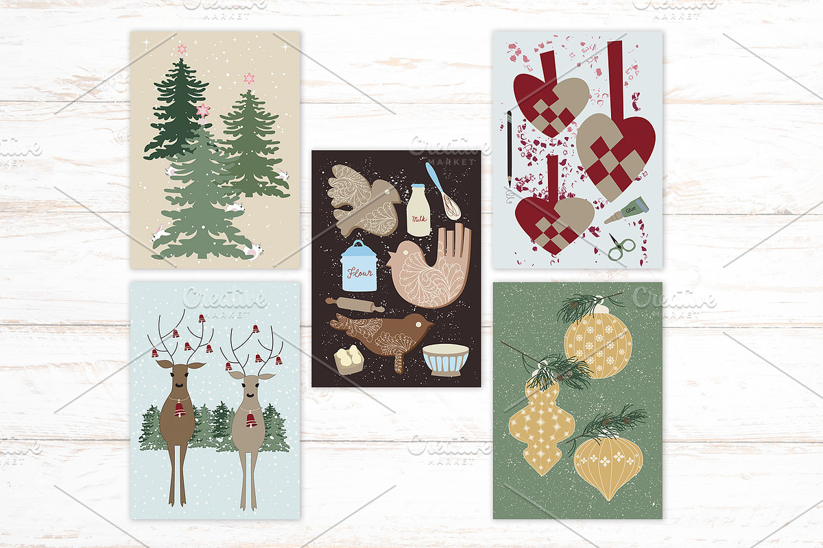 Christmas Cards & Hang Tags, a Card Template by PixelPencil (Photo 1 of 2)
