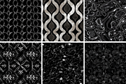 Black Shimmers Seamless Patterns, a Pattern Graphic by PrintablesByFranklyn (Thumbnail 2 of 4)