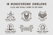 Vintage Halloween Emblems Part 1, a Branding & Logo Template by AkimD (Thumbnail 3 of 5)