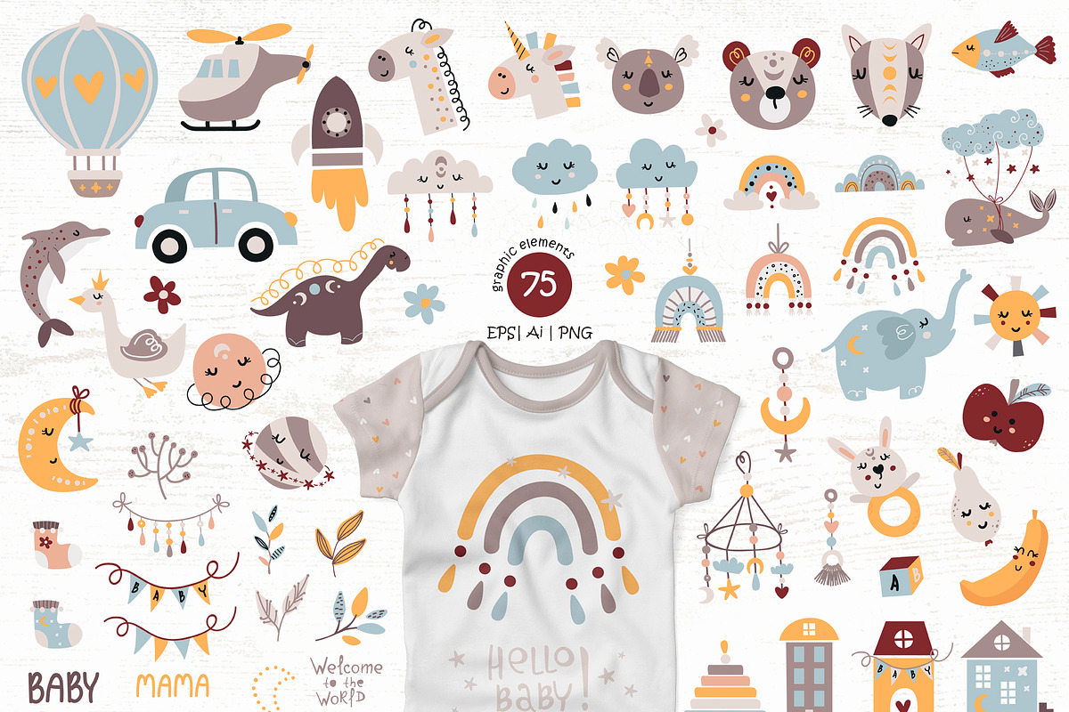 Baby Collection, a Wallpaper Graphic by Nafanya (Photo 4 of 12)