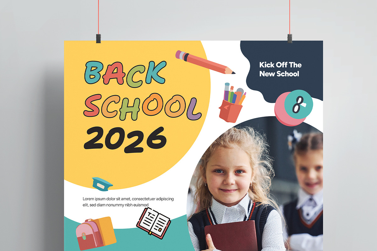 Back to School Flyer Template preview 2