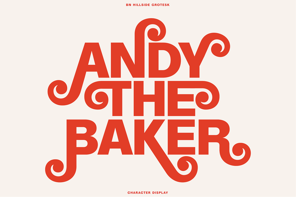BN Hillside Grotesk, a Sans Serif Font by Bnick (Photo 10 of 14)