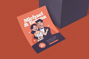 Lovely Couple Wedding Invitation, an Invitation Template by Esensifiksi.studio (Thumbnail 2 of 2)