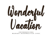 Wonderful Vacation, a Handwritten Font by InermediaSTUDIO (Thumbnail 1 of 7)