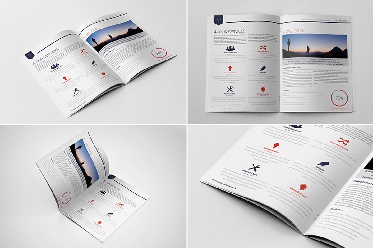 US Brochure Mockups Bundle, a Print Template by Andre28 (Photo 3 of 15)