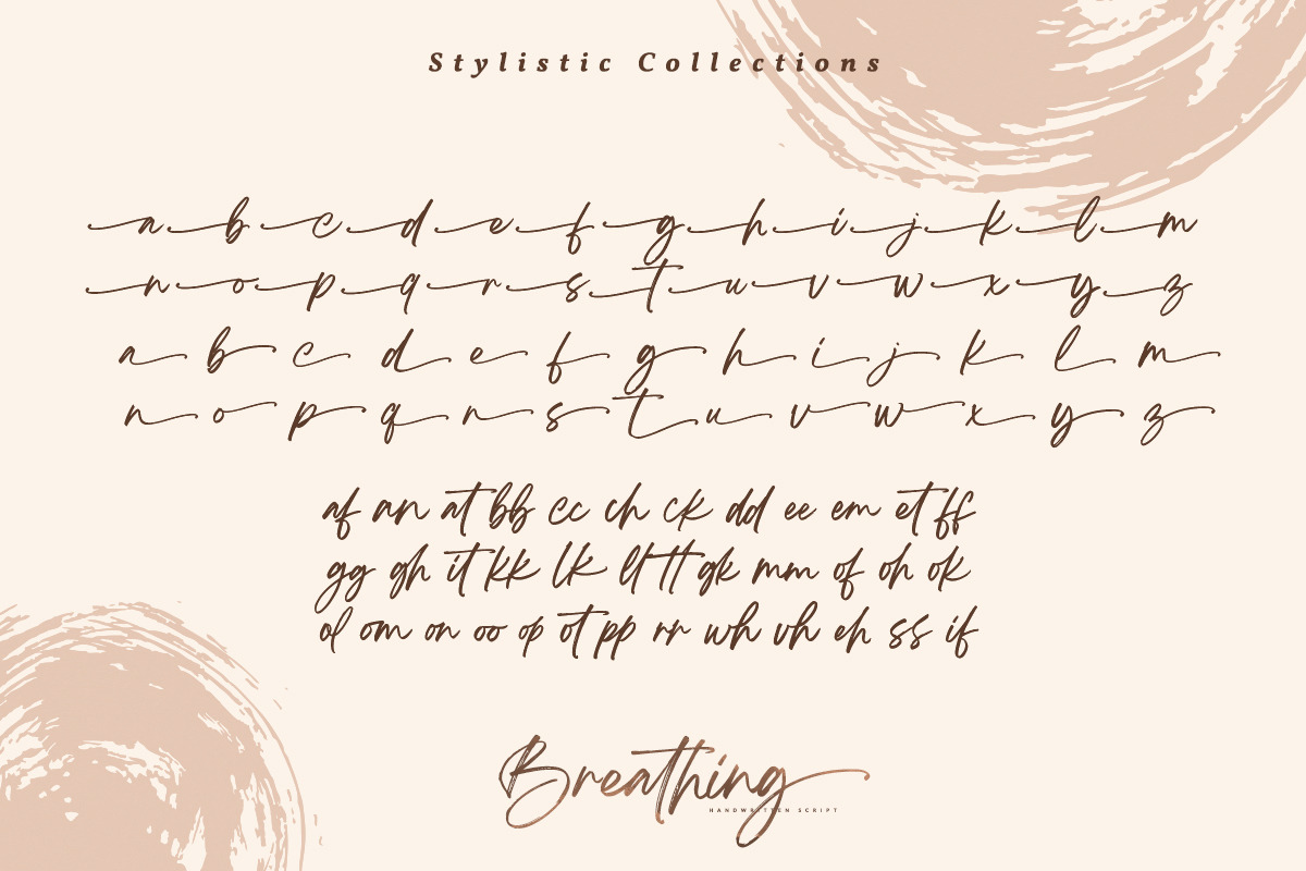 Breathing - Beautiful Brush Font, a Script Font by din-studio.com (Photo 13 of 15)