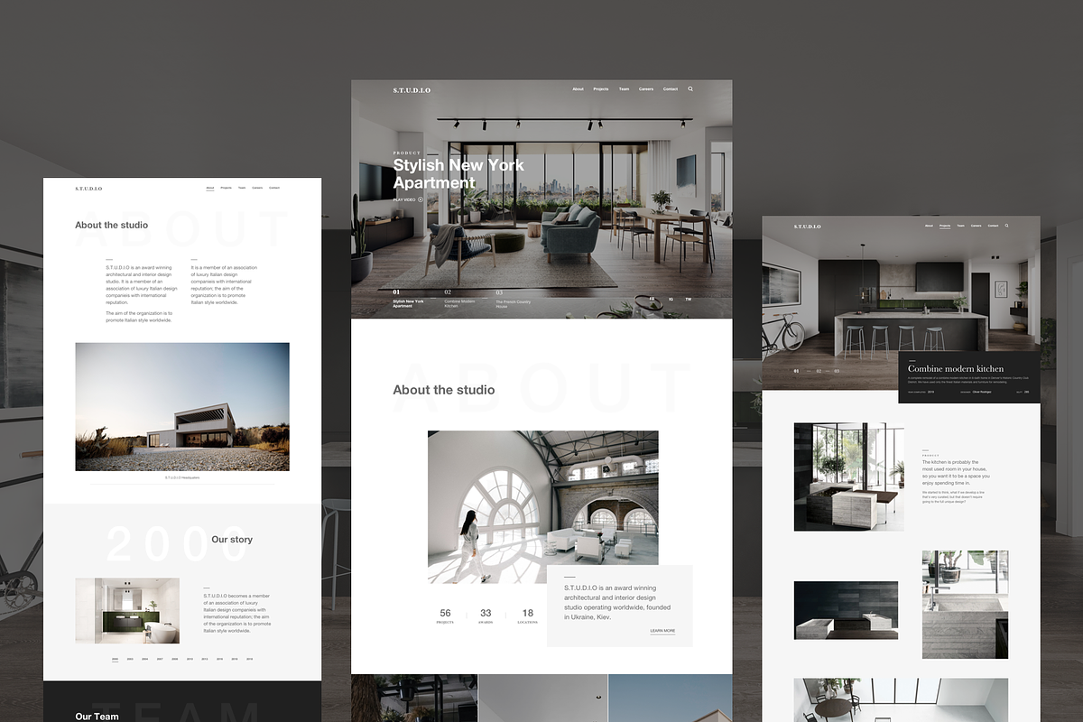 Interior & Architecture Web Template, a Landing Page Template by AE.design (Photo 6 of 7)