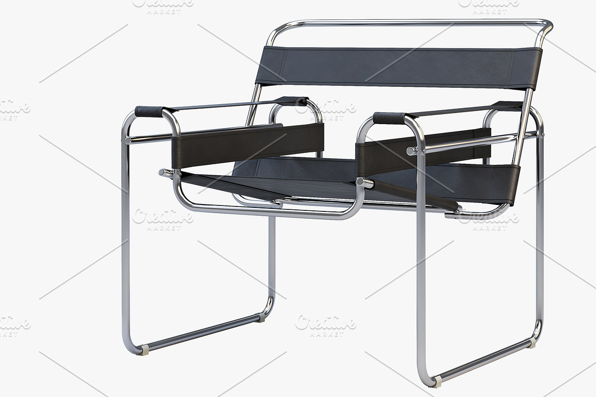 Wassily Chair by Marcel Breuer 3d, a Furniture 3D Model by 3dmitruk (Photo 8 of 12)
