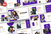Onstude - Online School Powerpoint, a Presentation Template by Fit-tee (Thumbnail 1 of 6)