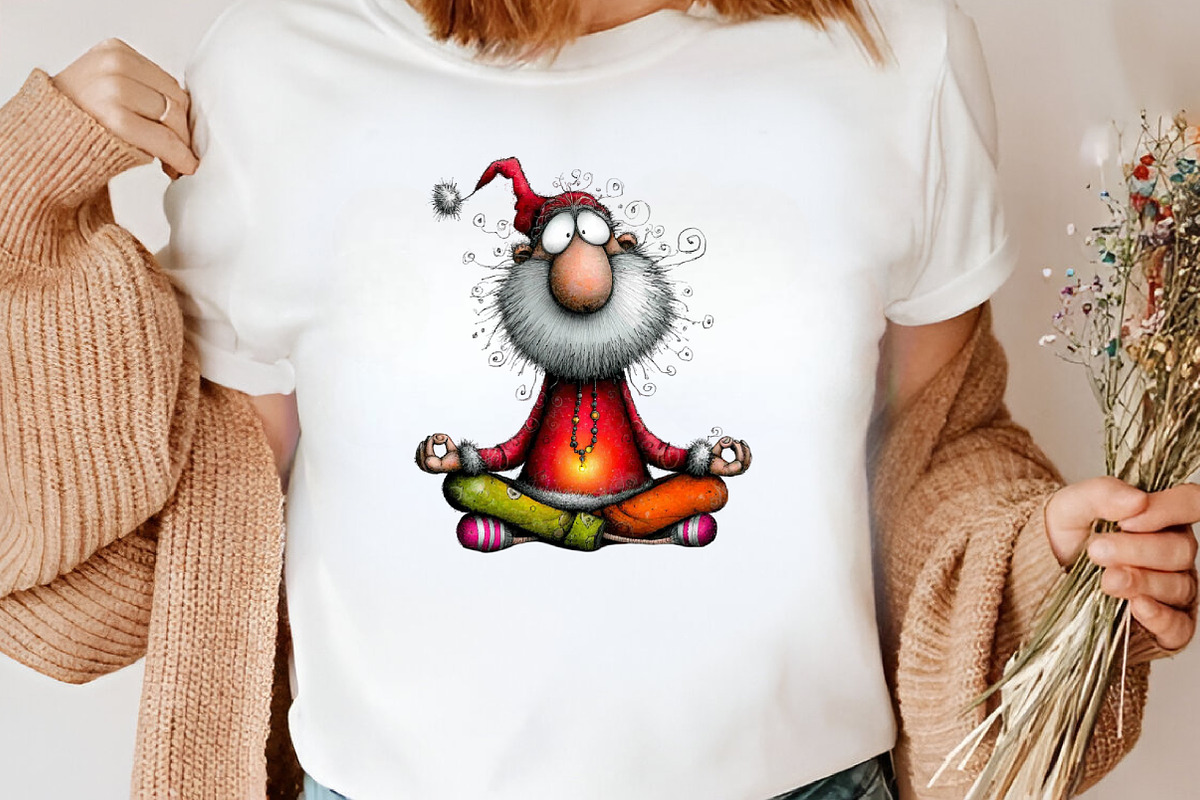 Watercolor Quirky Santa Clipart, an Illustration by Canvas Craft (Photo 6 of 7)