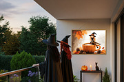 Autumn Witch on Pumpkin Cup, a Seasonal Illustration by Floraphoria (Thumbnail 7 of 14)