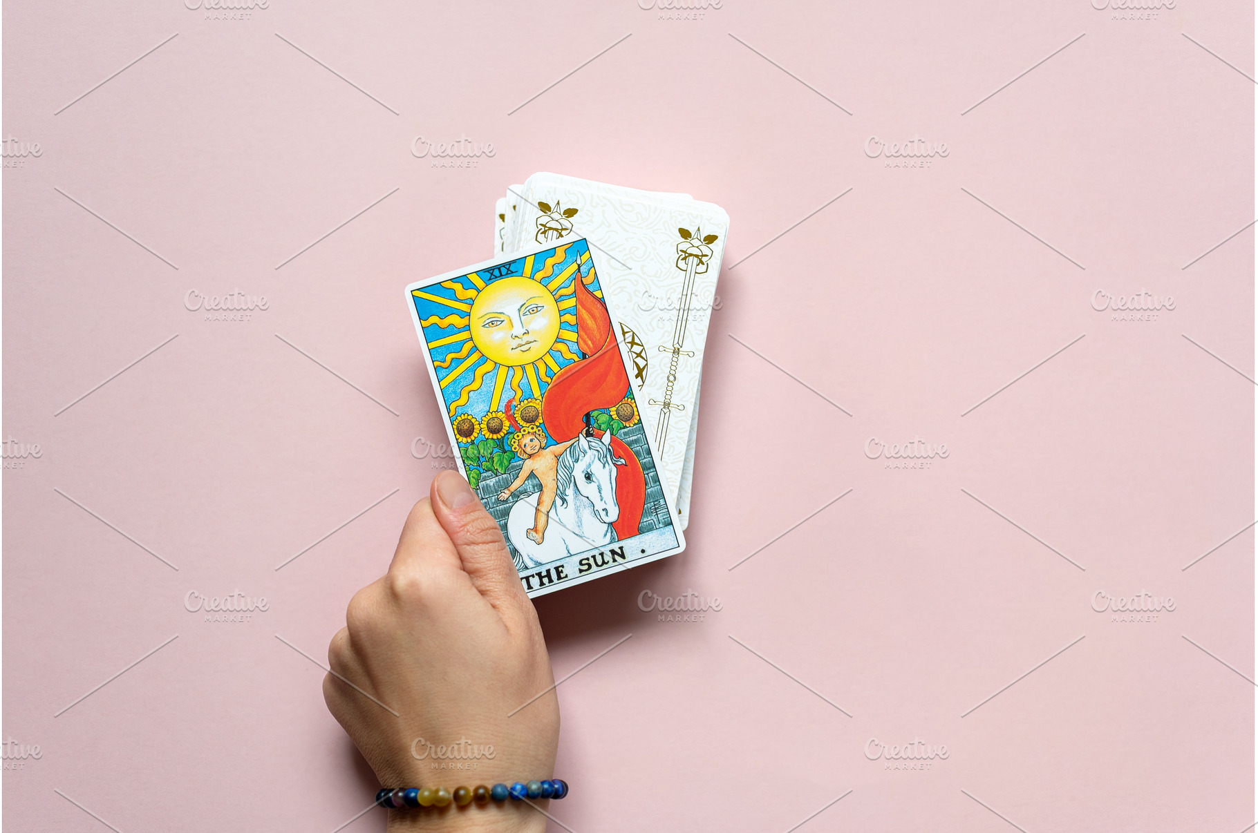 The classic card of Rider Waite deck, a Technology Photo by MAnuta