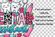 Dental Assistant Design, DA, Tee PNG, a Graphic by Clipart Bloom (Thumbnail 3 of 3)