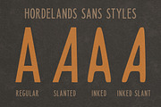 Horderlands - Condensed Vintage Sans, a Font by Letterhend Studio (Thumbnail 2 of 9)