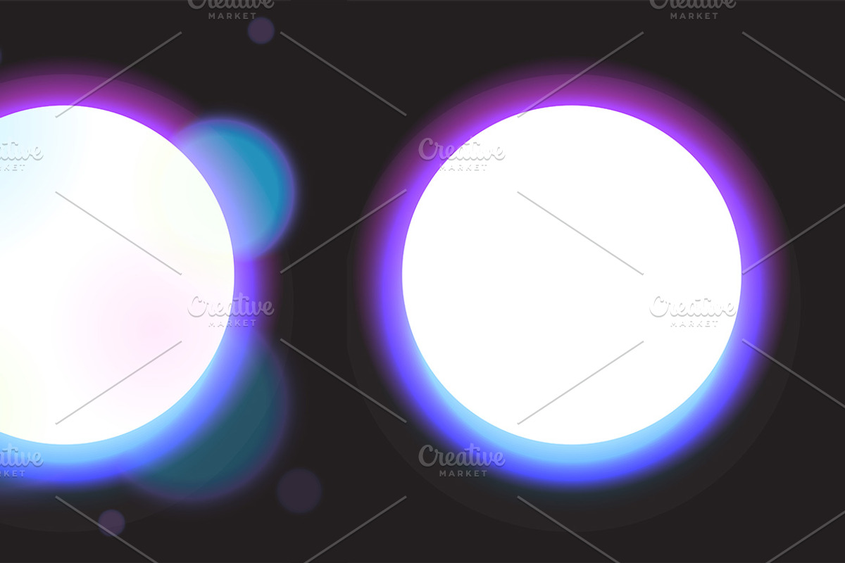 Vector full moon set, an Illustration by OKart.studio (Photo 3 of 4)