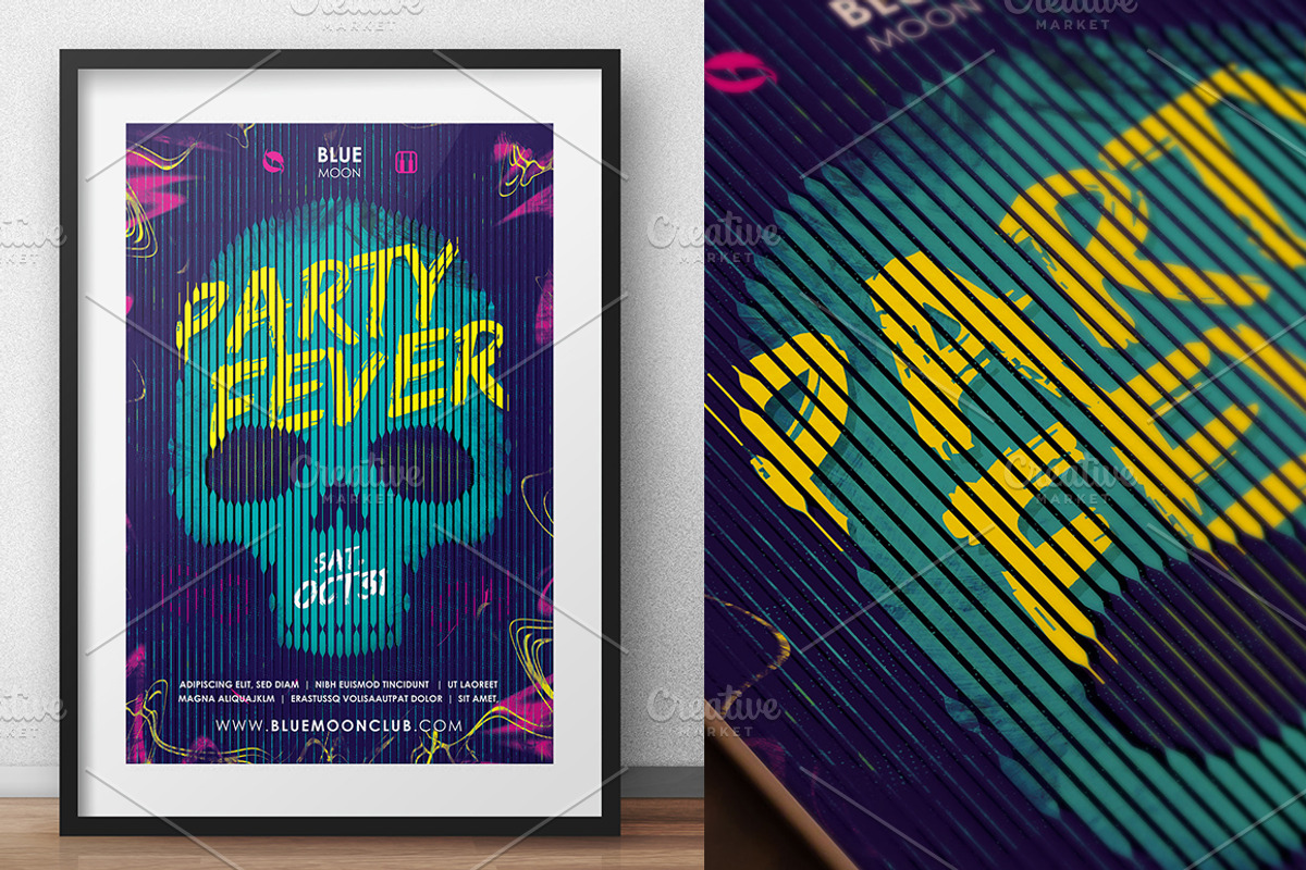 Skull Party Poster, a Flyer Template by SNK's (Photo 1 of 5)