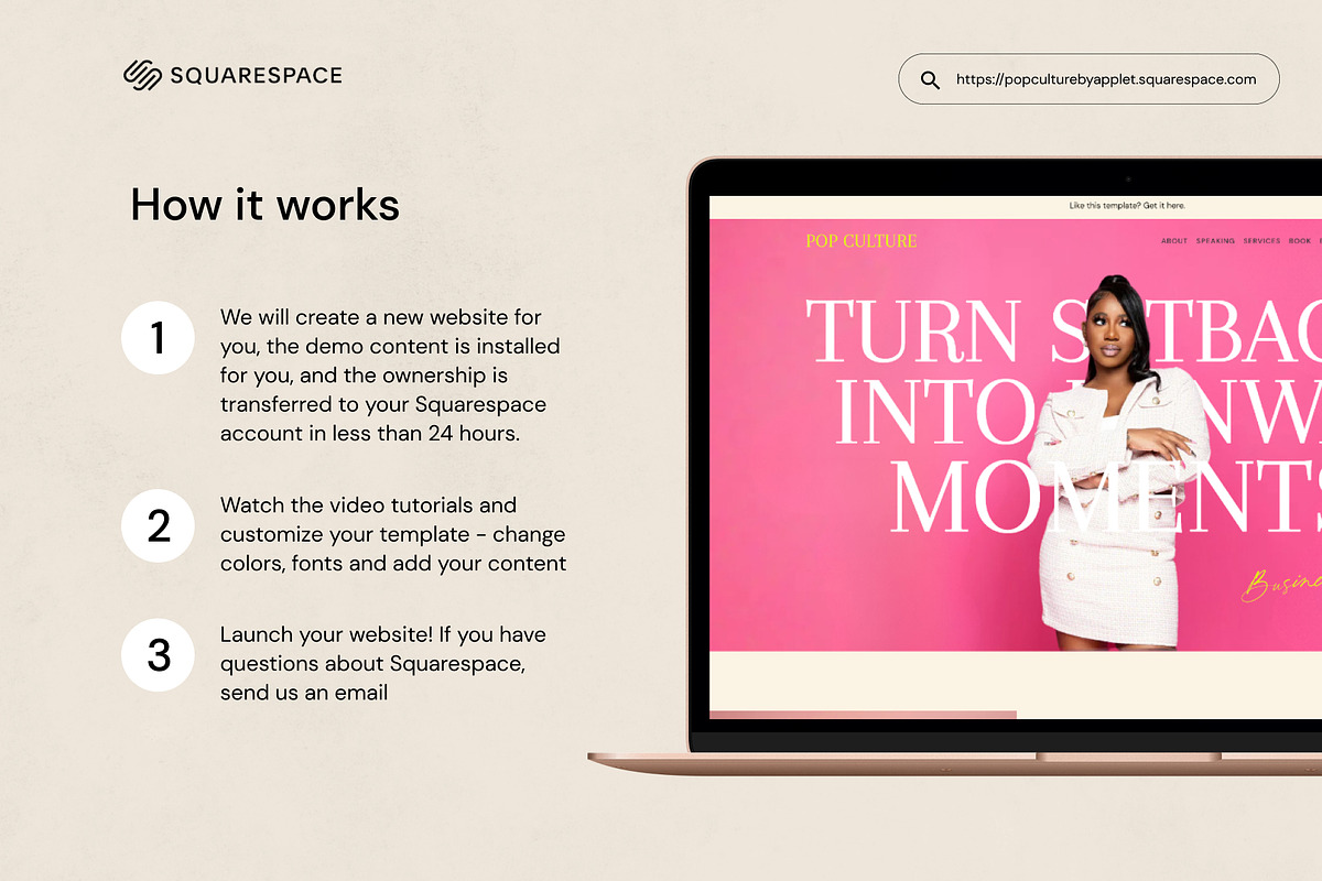 Squarespace Template: Pop Culture, a Squarespace Template by Applet Studio (Photo 5 of 6)