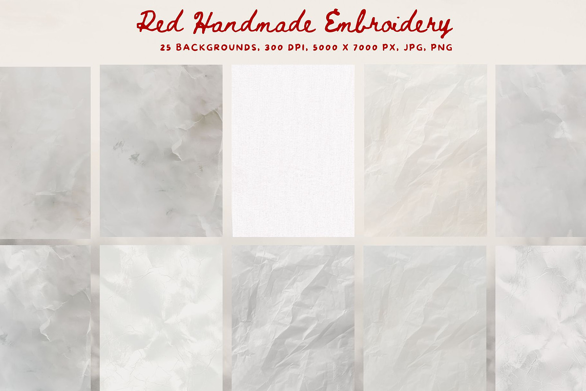 Red Handmade Embroidery Collage, an Object Graphic by InstaDesignPro (Photo 17 of 18)
