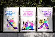 95 Youth Day Illustrations Bundle, a Person Illustration by Creative Stall (Thumbnail 3 of 12)